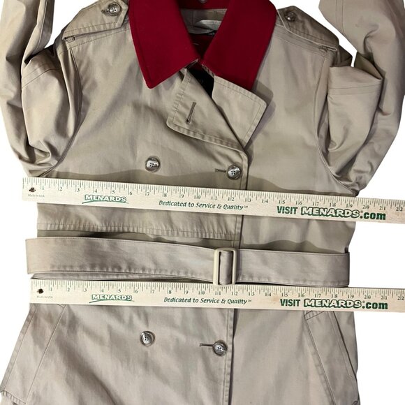 Vintage London Fog Tempo Europa Trench Coat Scarf Set Used 10Pd - Picture 8 of 16